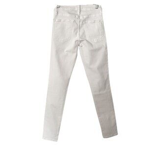 FRAME DENIM LE SKINNY DE JEANNE IN WHITE